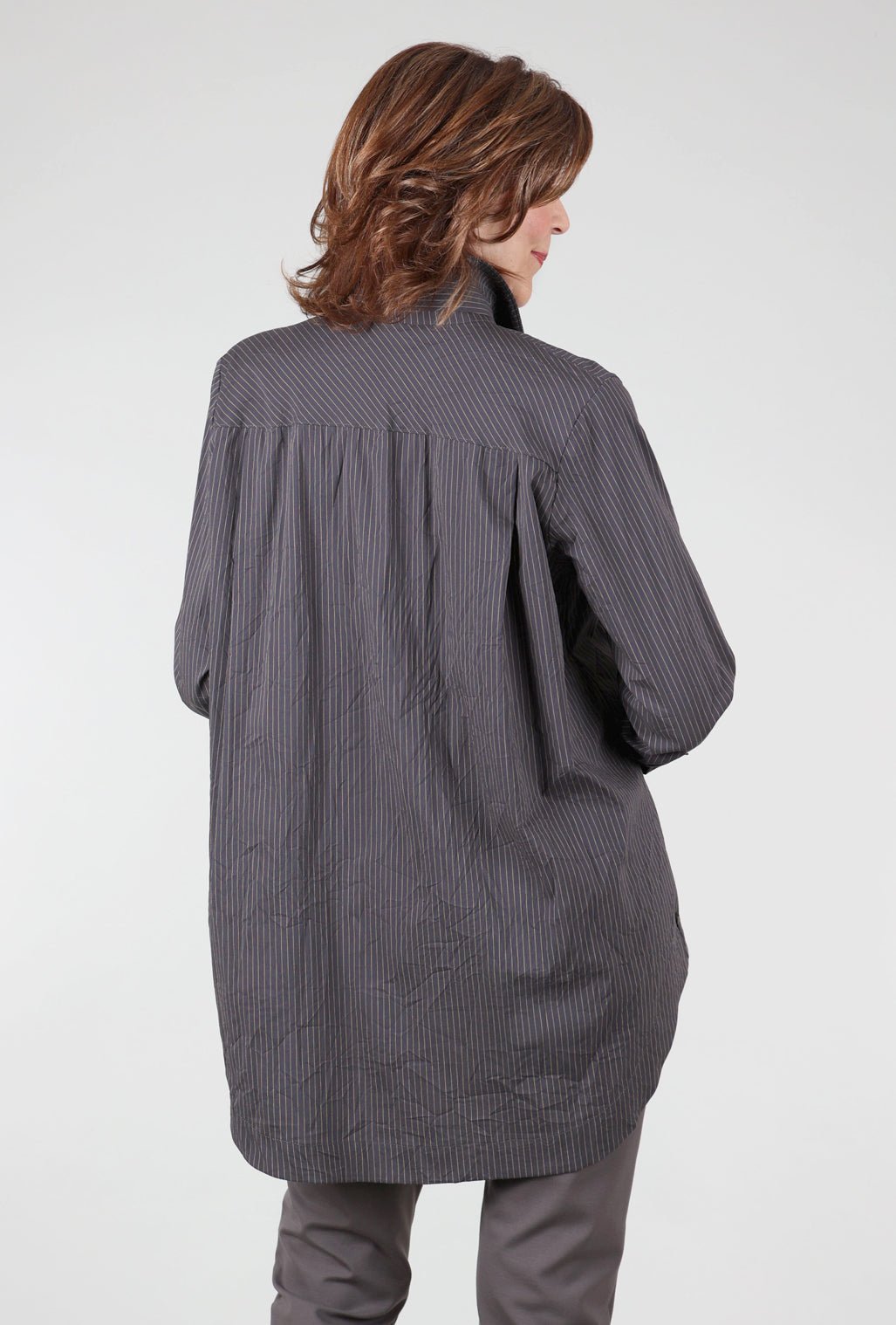Gershon Bram Grenada Top, Gray/Khaki