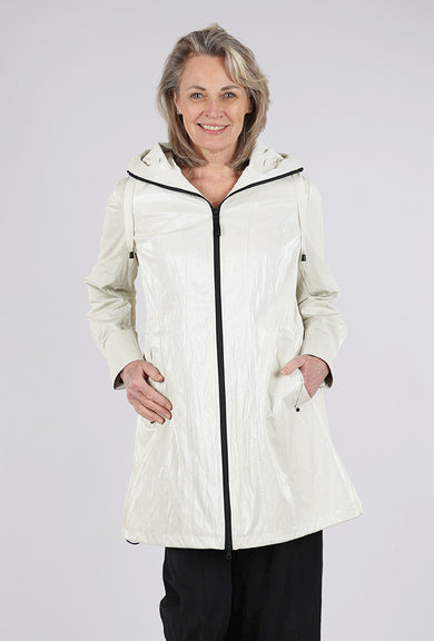 Nikki Jones Luster Hooded Anorak, Cream