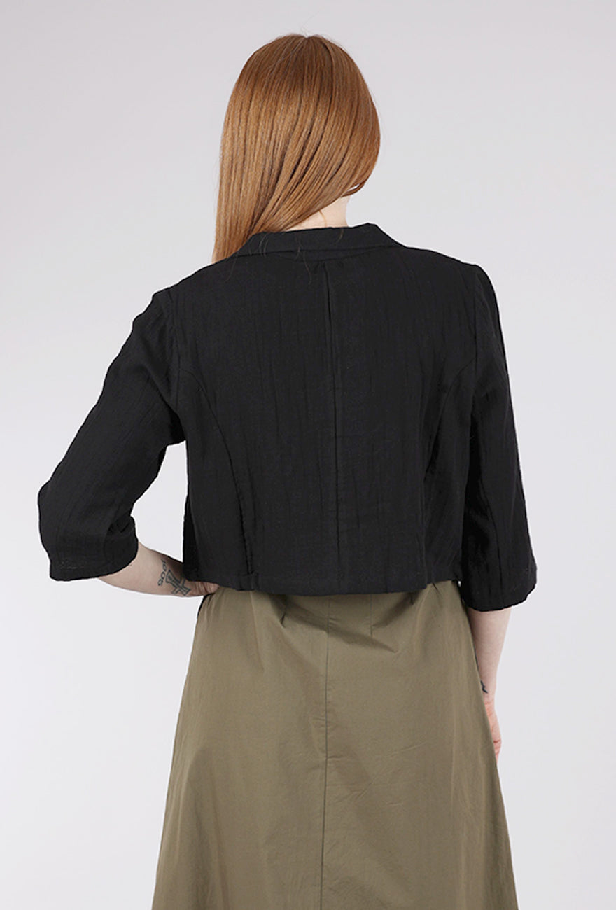 Tulip Parker Cropped Jacket, Black