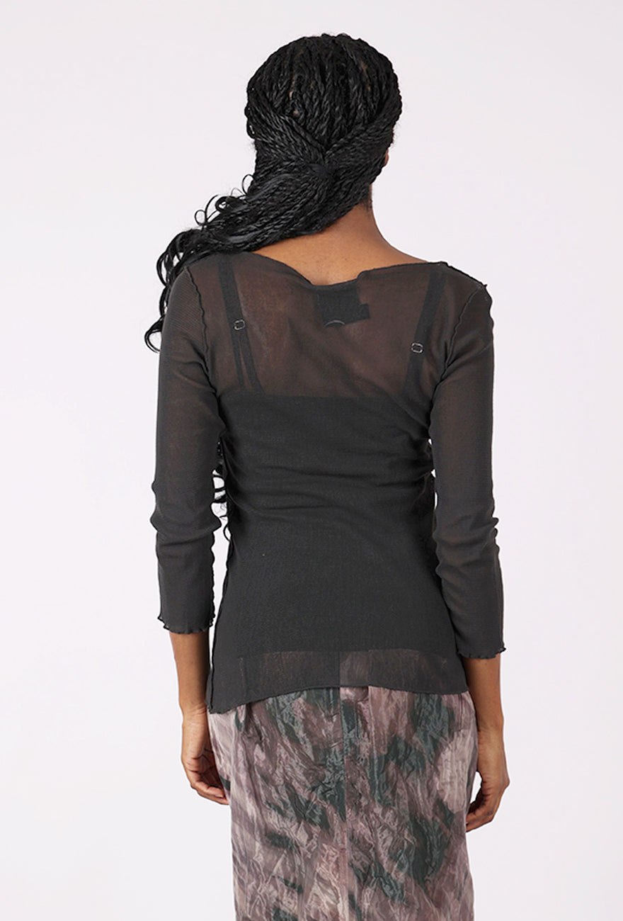 Diva Mesh Tee, Espresso