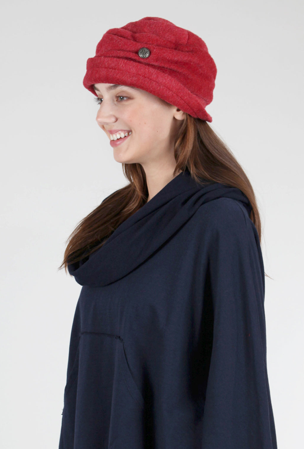 Lillie & Cohoe Mohair Jeanette Hat, Red