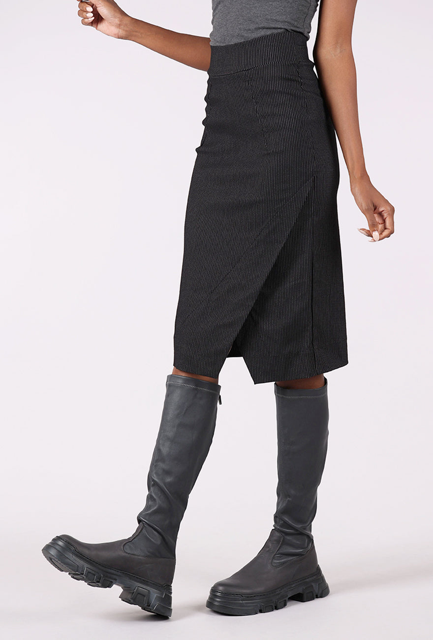 Porto Penelope Skirt, Black Stripe