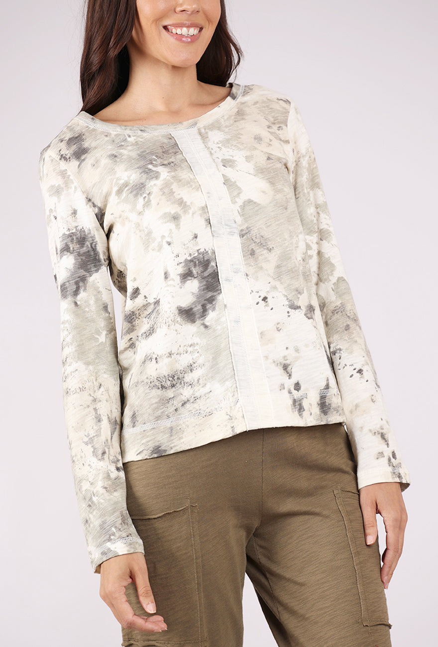 Escape by Habitat Mineral Stay Centered Tee, Khaki Mix