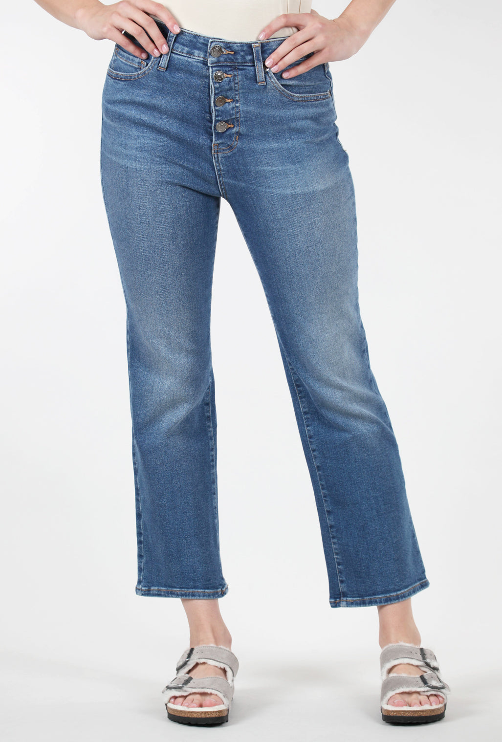 Jag Jeans Phoebe Button Bootcut, Fountain Blue