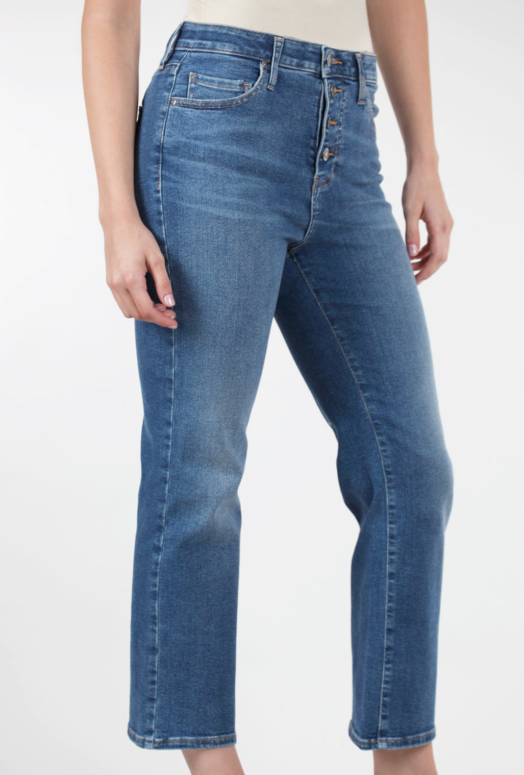 Jag Jeans Phoebe Button Bootcut, Fountain Blue
