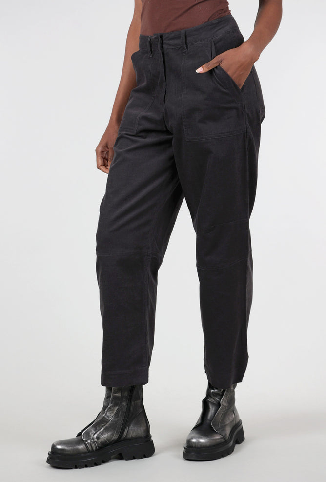 Bibico Margate Relaxed Cord Trouser, Gray