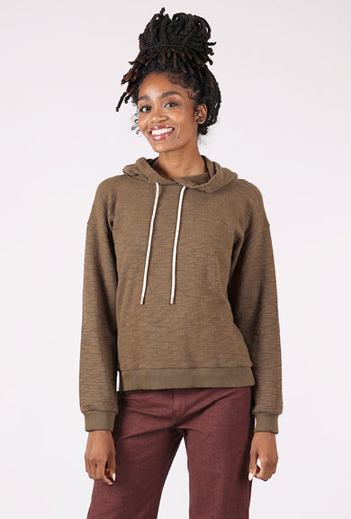 Mododoc High-Low Sweatshirt Hoodie, Cloud Fern