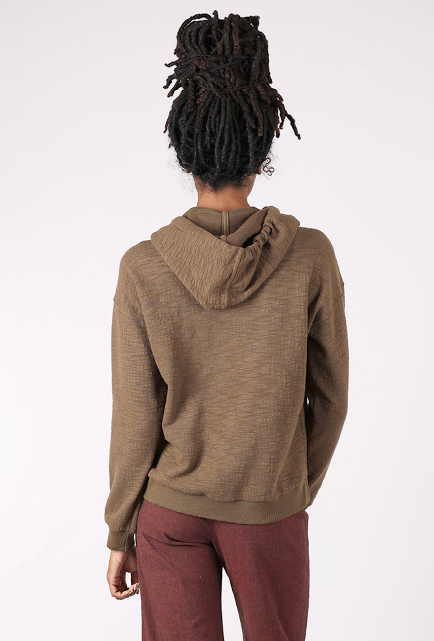 High-Low Sweatshirt Hoodie, Cloud Fern