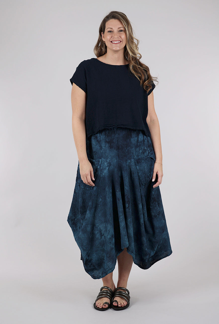 Oh My Gauze Olga Top, Sapphire
