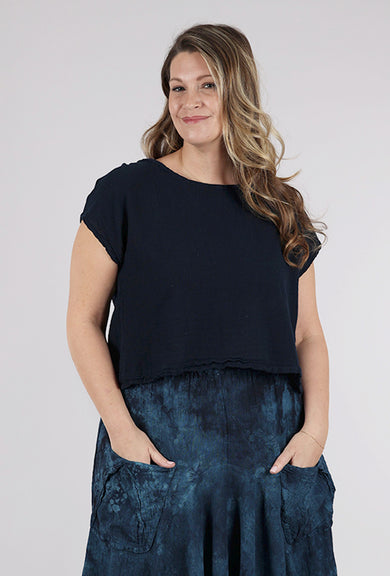 Oh My Gauze Olga Top, Sapphire