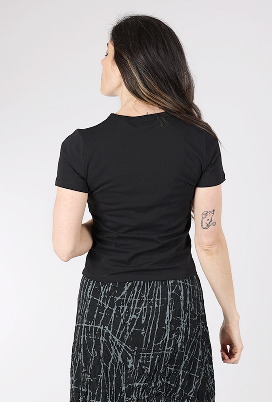Pistola Alba Baby Tee, Noir
