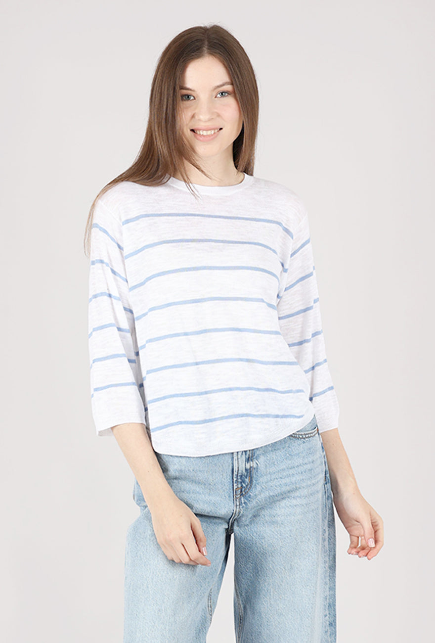 Mododoc Abyss Sweater, Ocean/White