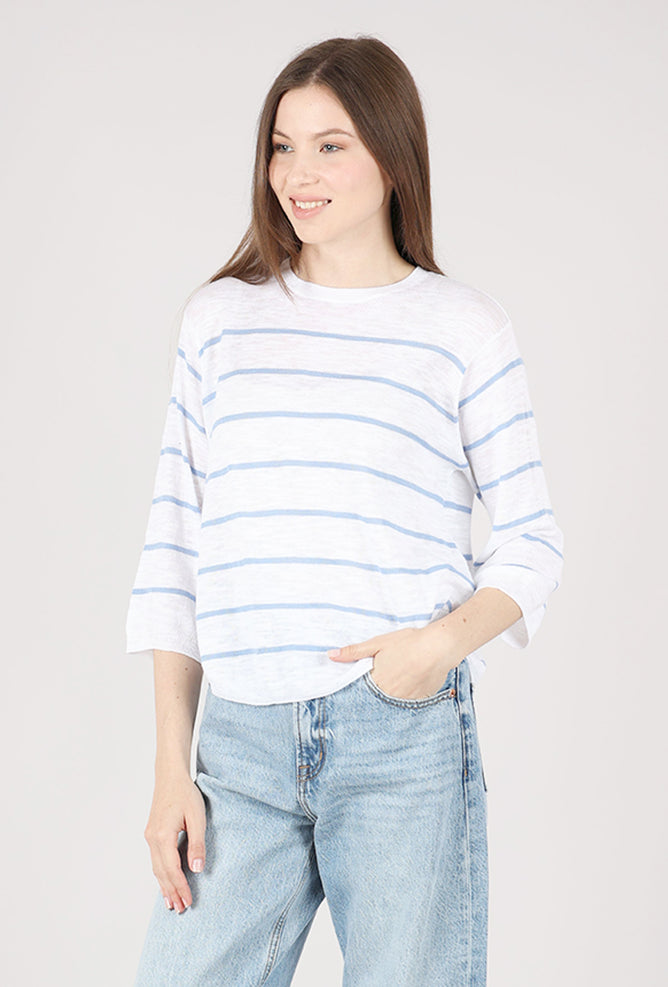 Mododoc Abyss Sweater, Ocean/White