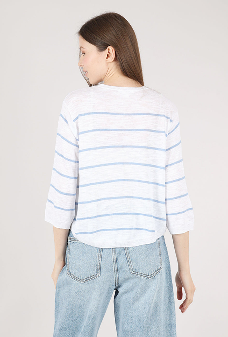 Mododoc Abyss Sweater, Ocean/White