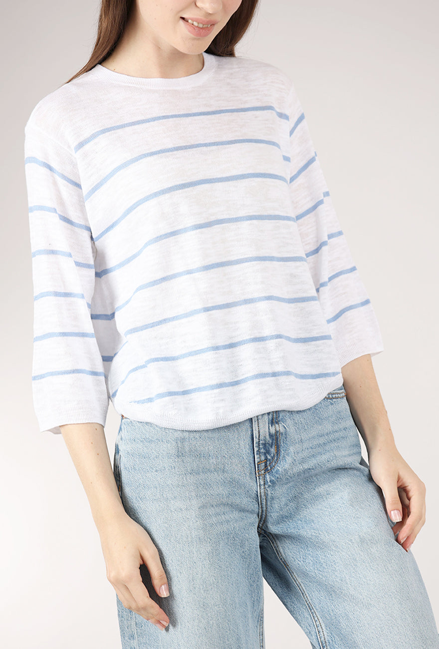 Mododoc Abyss Sweater, Ocean/White