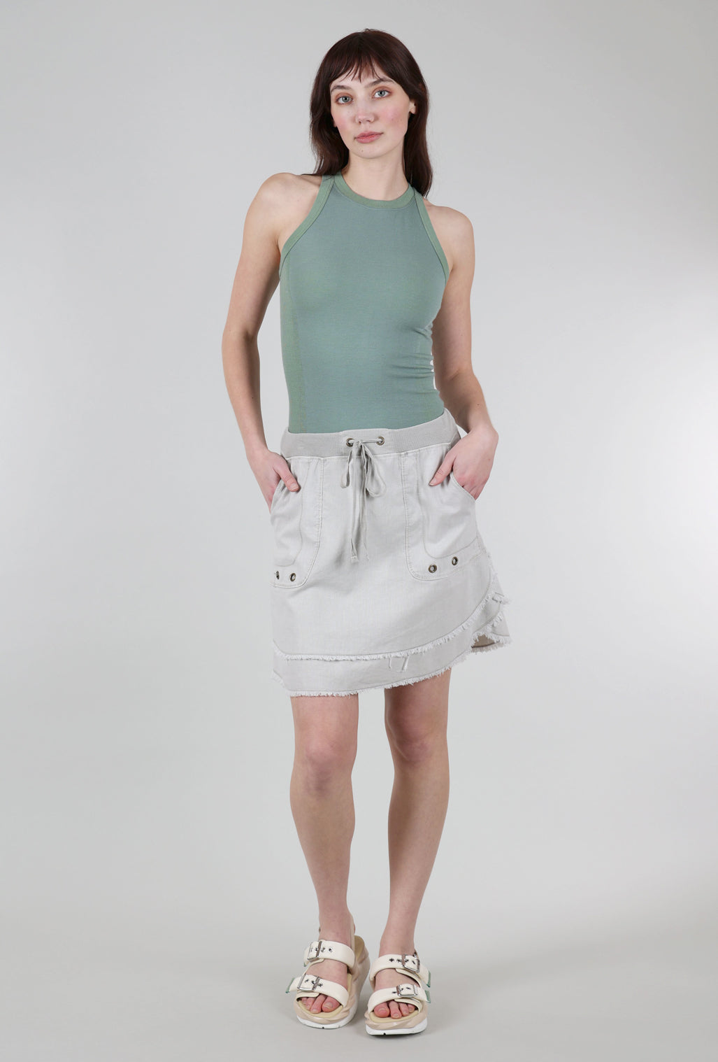Smartwool Intraknit Active Tank, Lead/Limeade