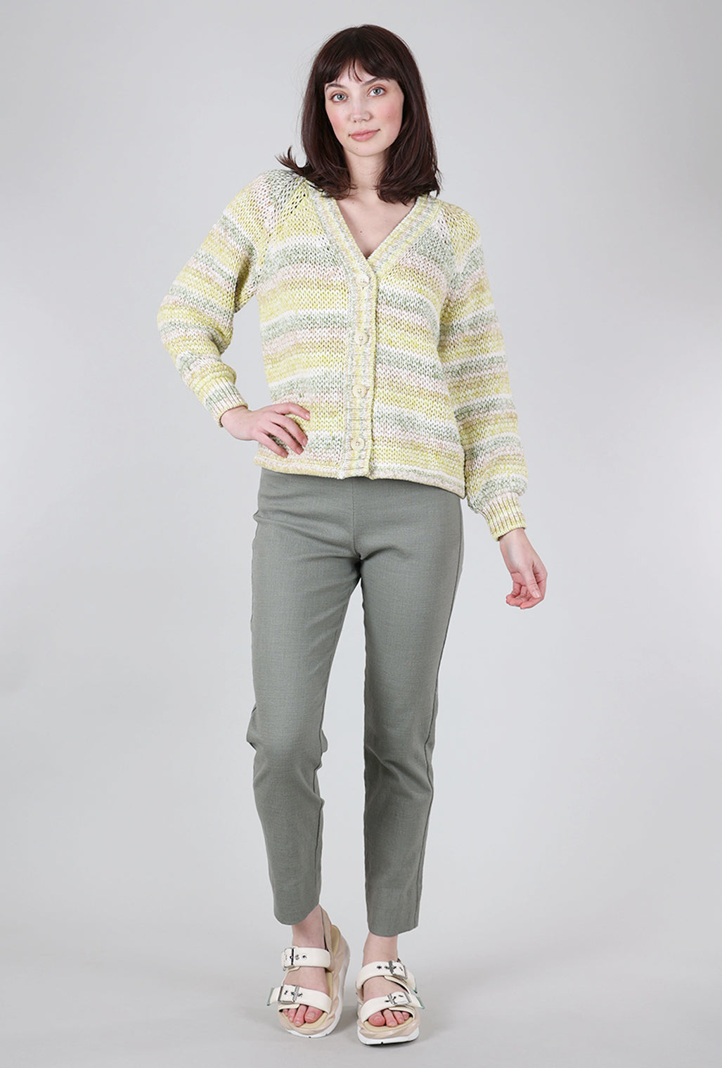 Margaret O'Leary Open-Stitch Cardie, Meadow