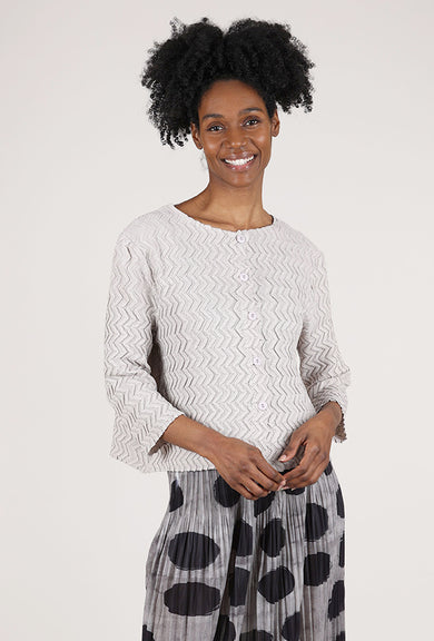 Vanite Couture Dimensional Zig Jacket, Gray