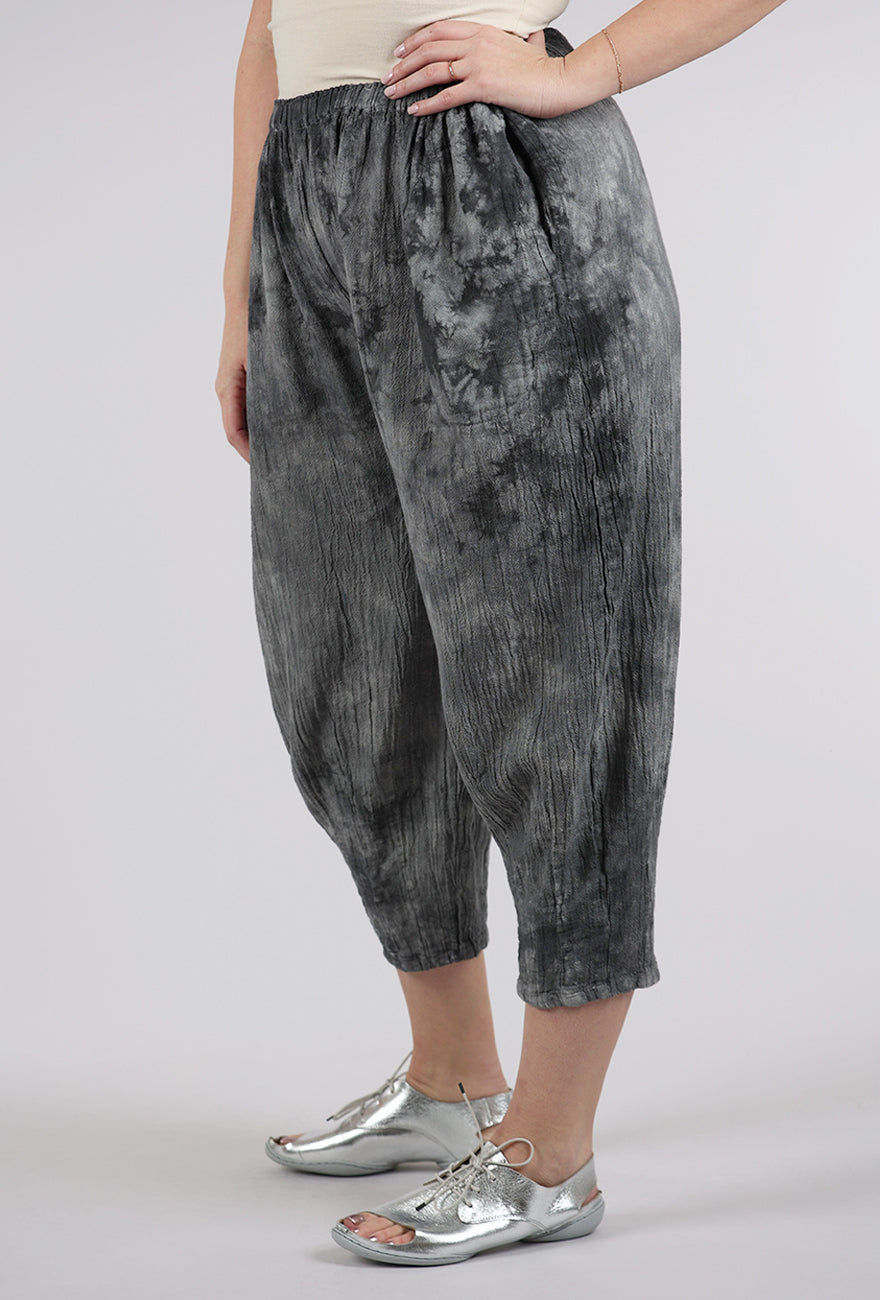 Oh My Gauze Dart Pant, Washed Black