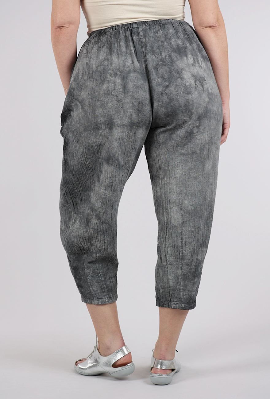 Oh My Gauze Dart Pant, Washed Black