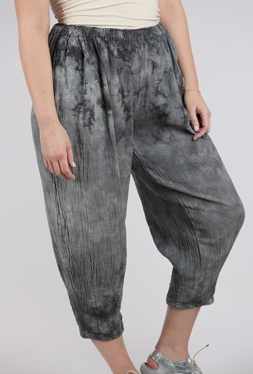 Oh My Gauze Dart Pant, Washed Black