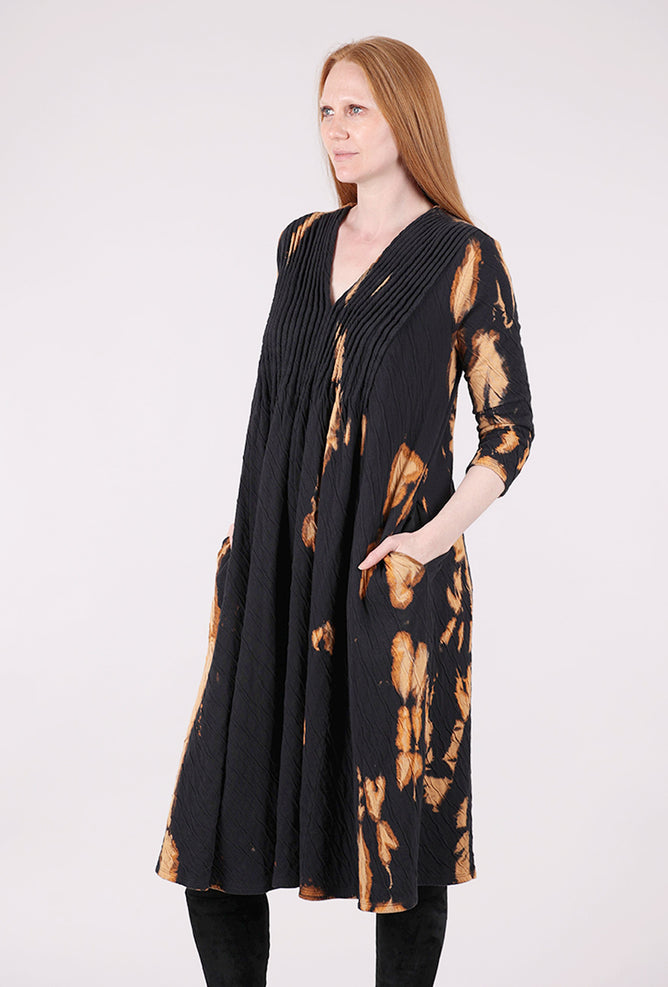 Grizas Reverse Dye Lady Dress, Black/Ember