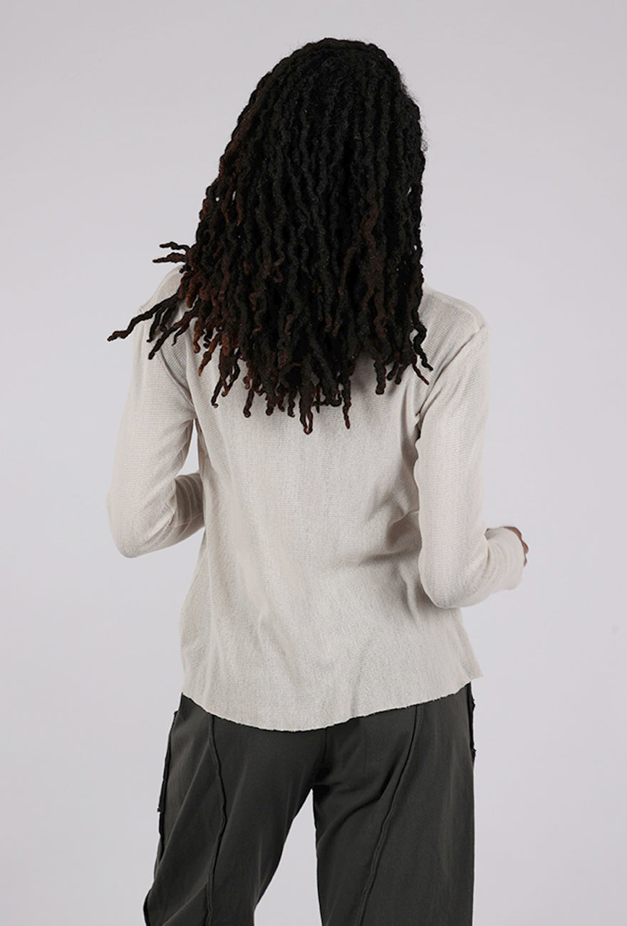 Cynthia Ashby Cotton Mesh Tee, Ashby White