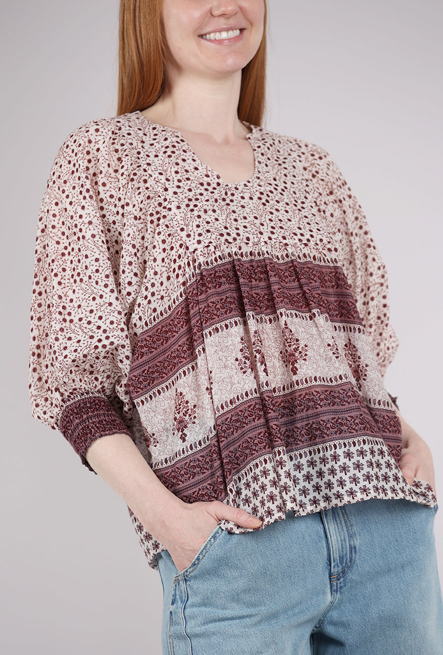 Dolma Anjou Top, Brown
