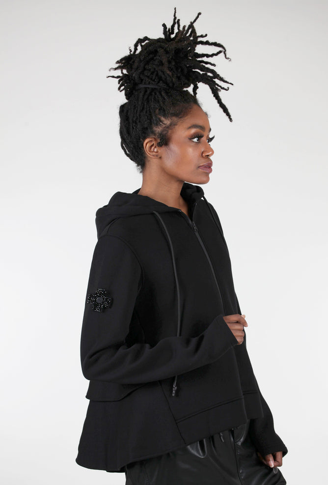 Pluslavie PLU Sparkle Button-On Patch, Plus/Black
