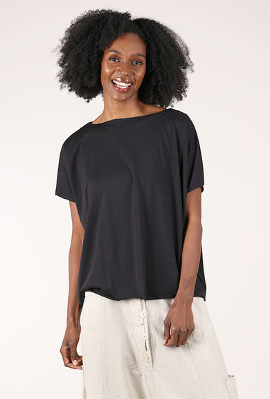 Planet Pima Cotton Butterfly Tee, Black