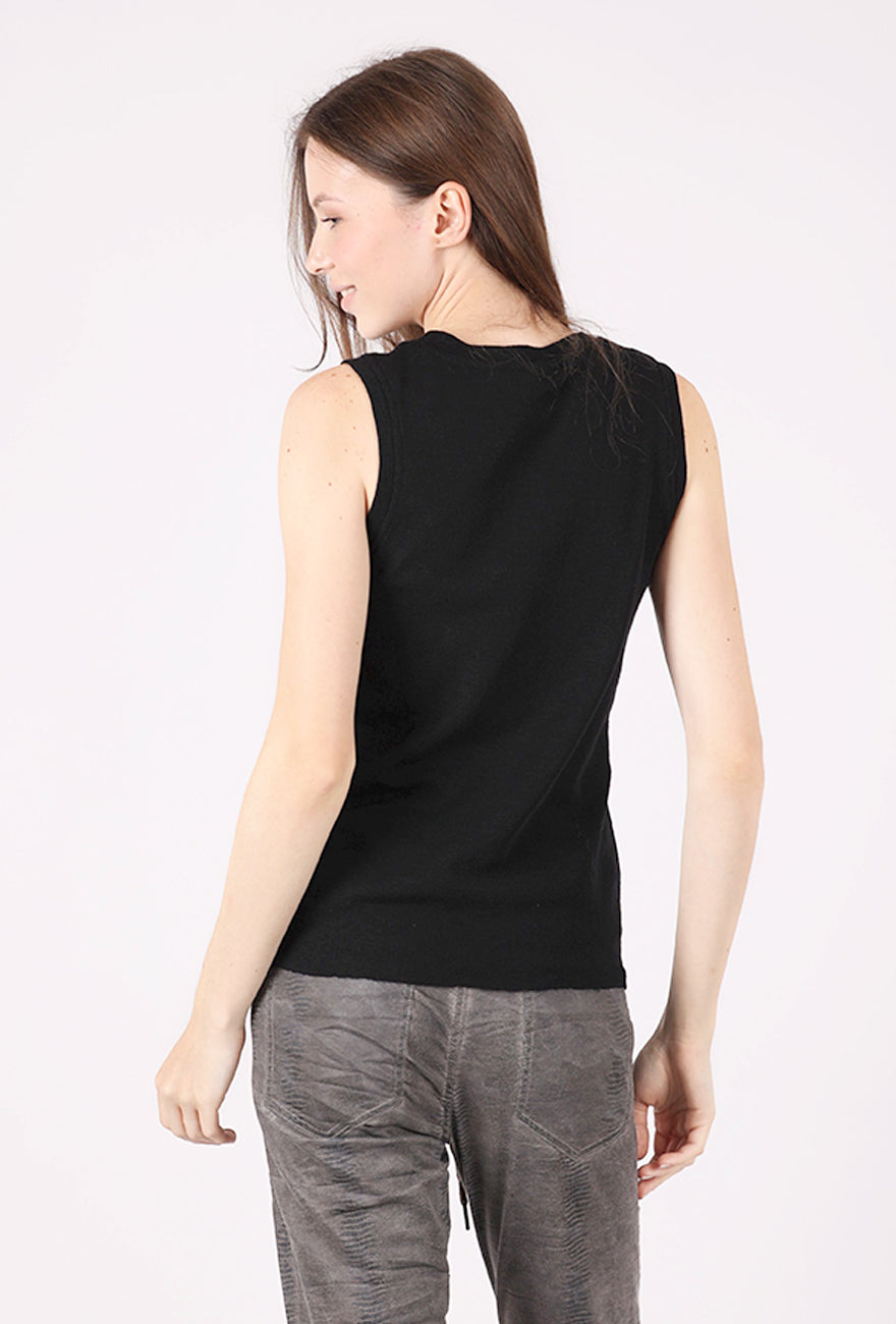 By Basics Merino Wool Tank, Black