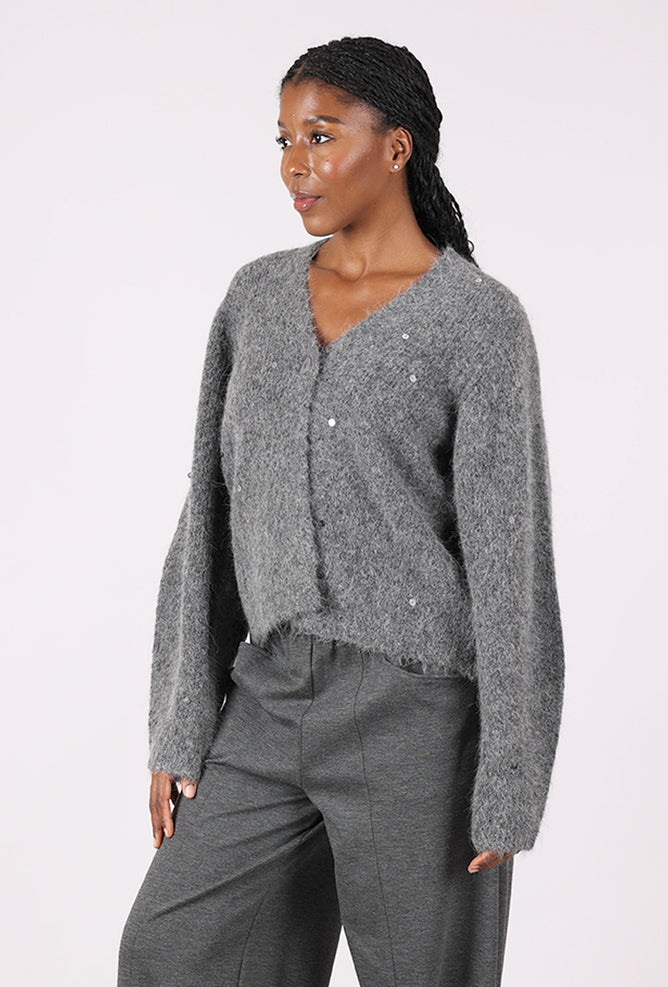 Noen Subtle Sparkle Cardie, Gray