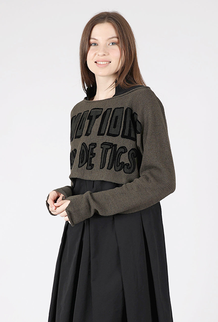 Rundholz Cropped Emotions Pullover, Jungle