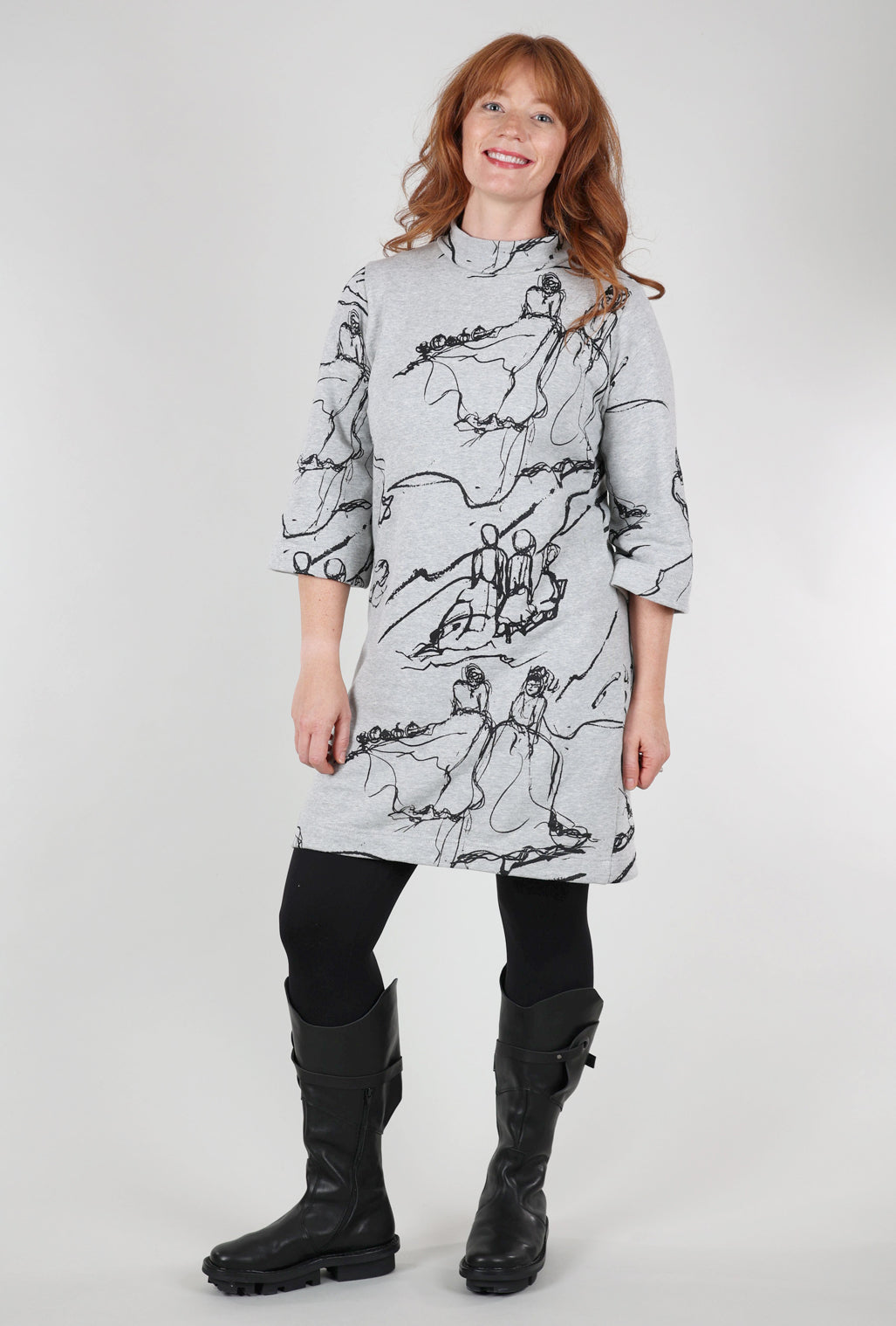 Bel Kazan Odin Dress, Heather Gray Ardemis