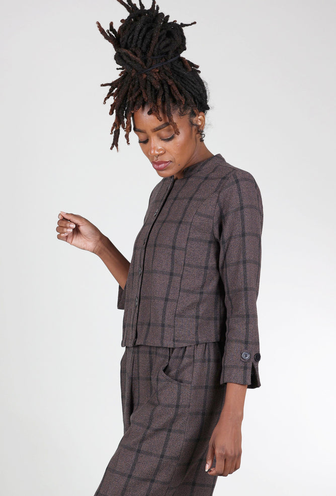 Tulip Garner Cropped Jacket, Liverpool Brown