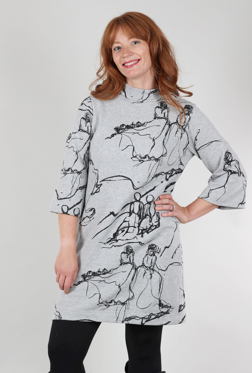 Bel Kazan Odin Dress, Heather Gray Ardemis