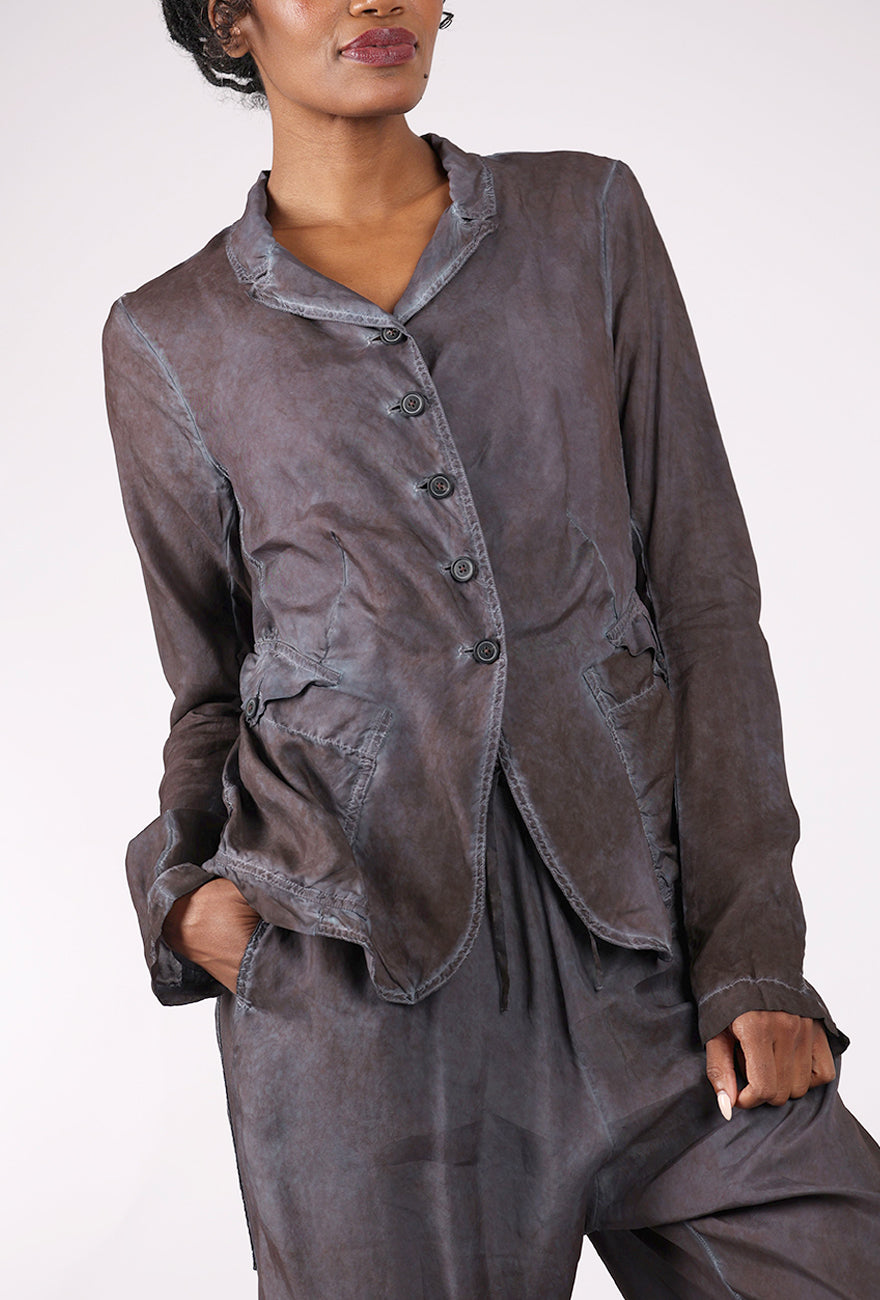 Rundholz Cupro Slouch Jacket. Flamingo Cloud