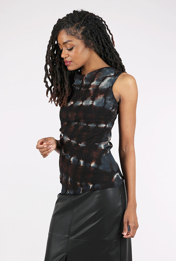 Heyne Bogut Ribbed Pinch Tank, Spiral Black