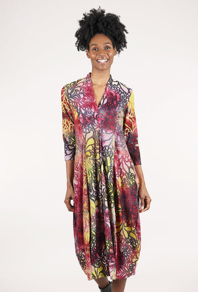 Alembika Shapely Lantern Dress, Petals