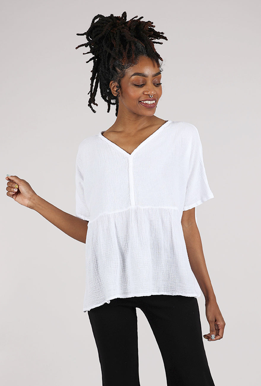 Oh My Gauze London Top, Snow