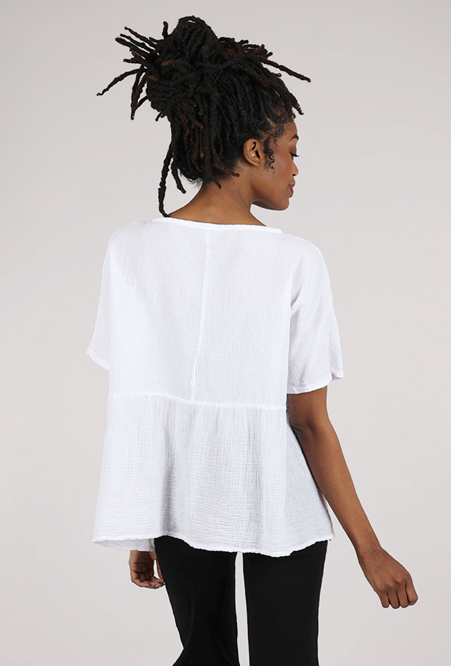 Oh My Gauze London Top, Snow