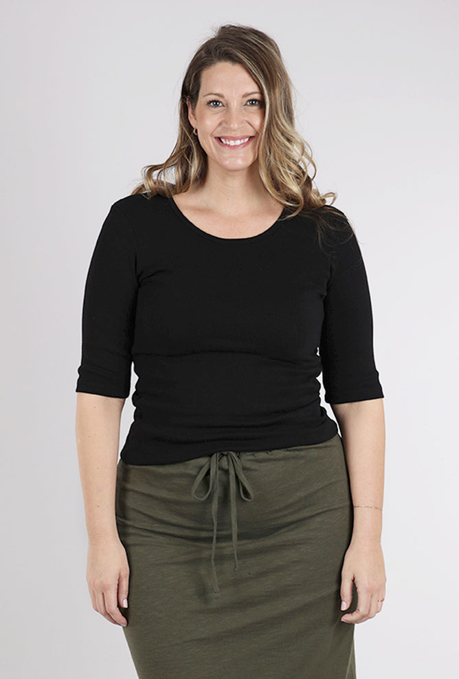 Prairie Underground BB Crew Tee, Black