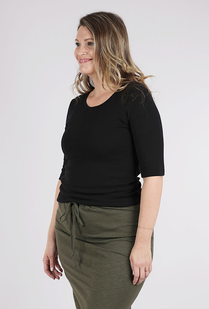 Prairie Underground BB Crew Tee, Black