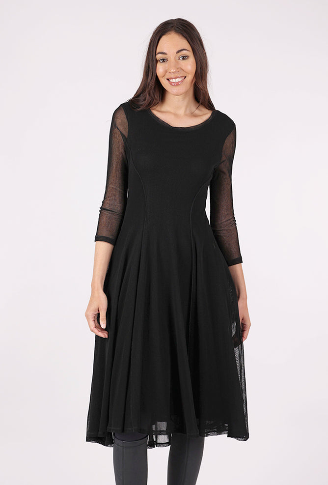 Porto Pendulum Dress, Black