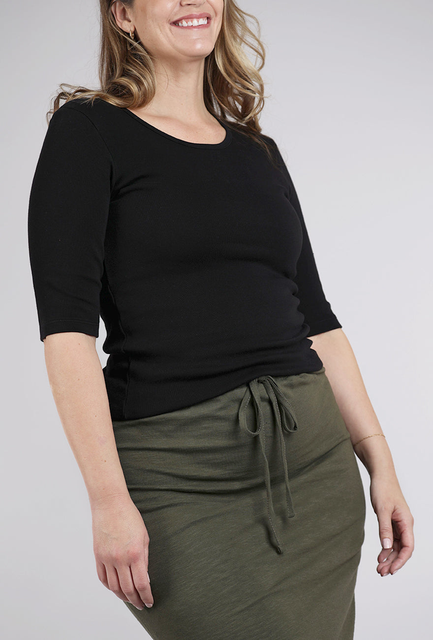 Prairie Underground BB Crew Tee, Black