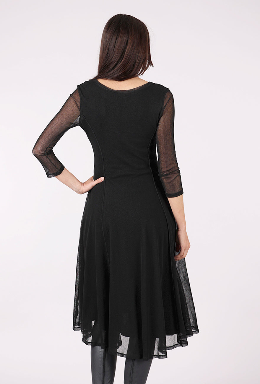 Porto Pendulum Dress, Black