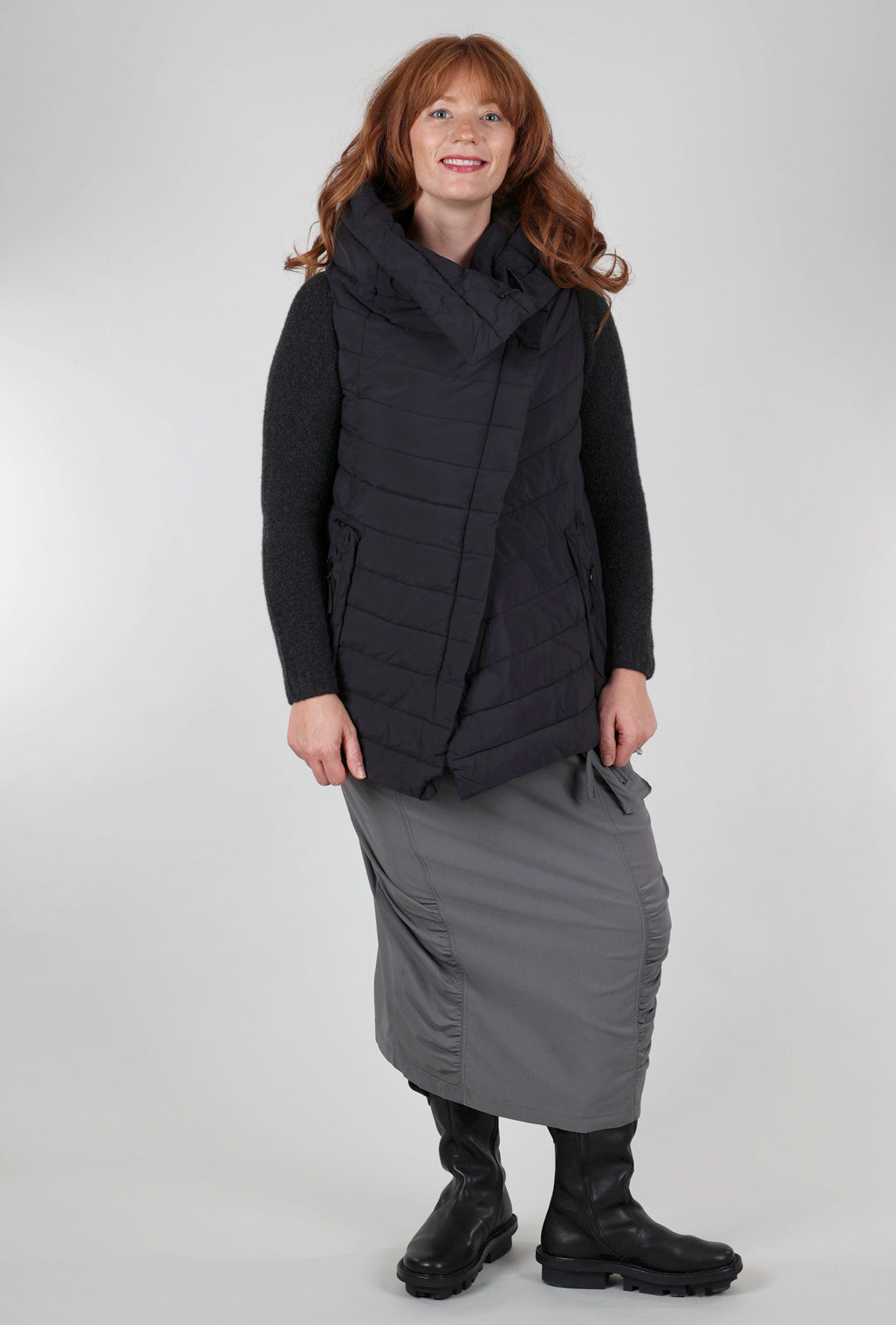 Rundholz Twill Tech Slim Skirt, Rock