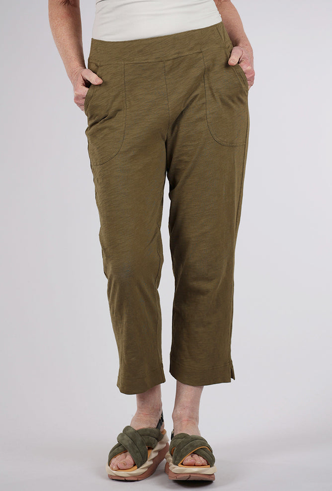 Escape by Habitat Cotton Slub Pocket Capri Pants, Cactus