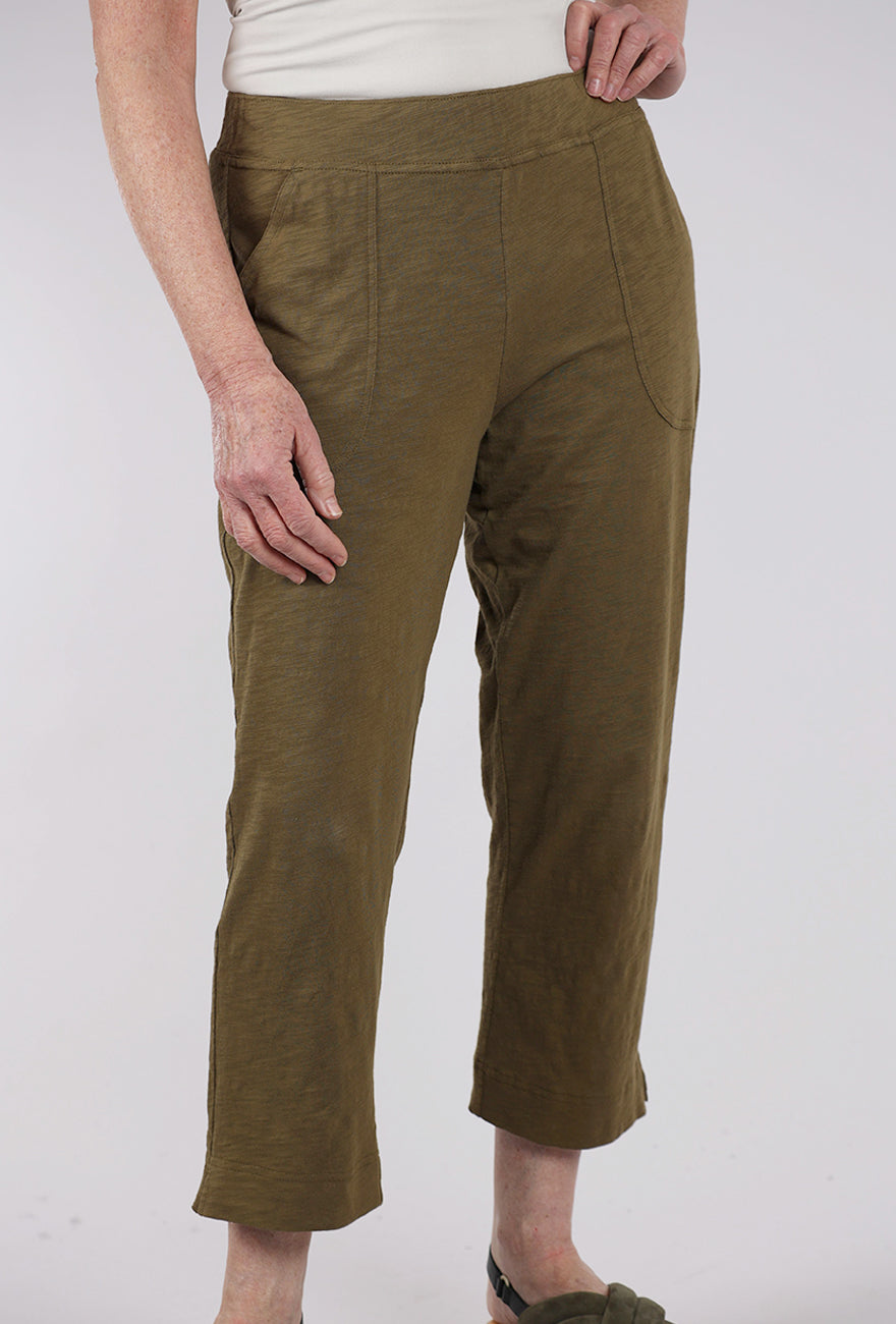 Escape by Habitat Cotton Slub Pocket Capri Pants, Cactus