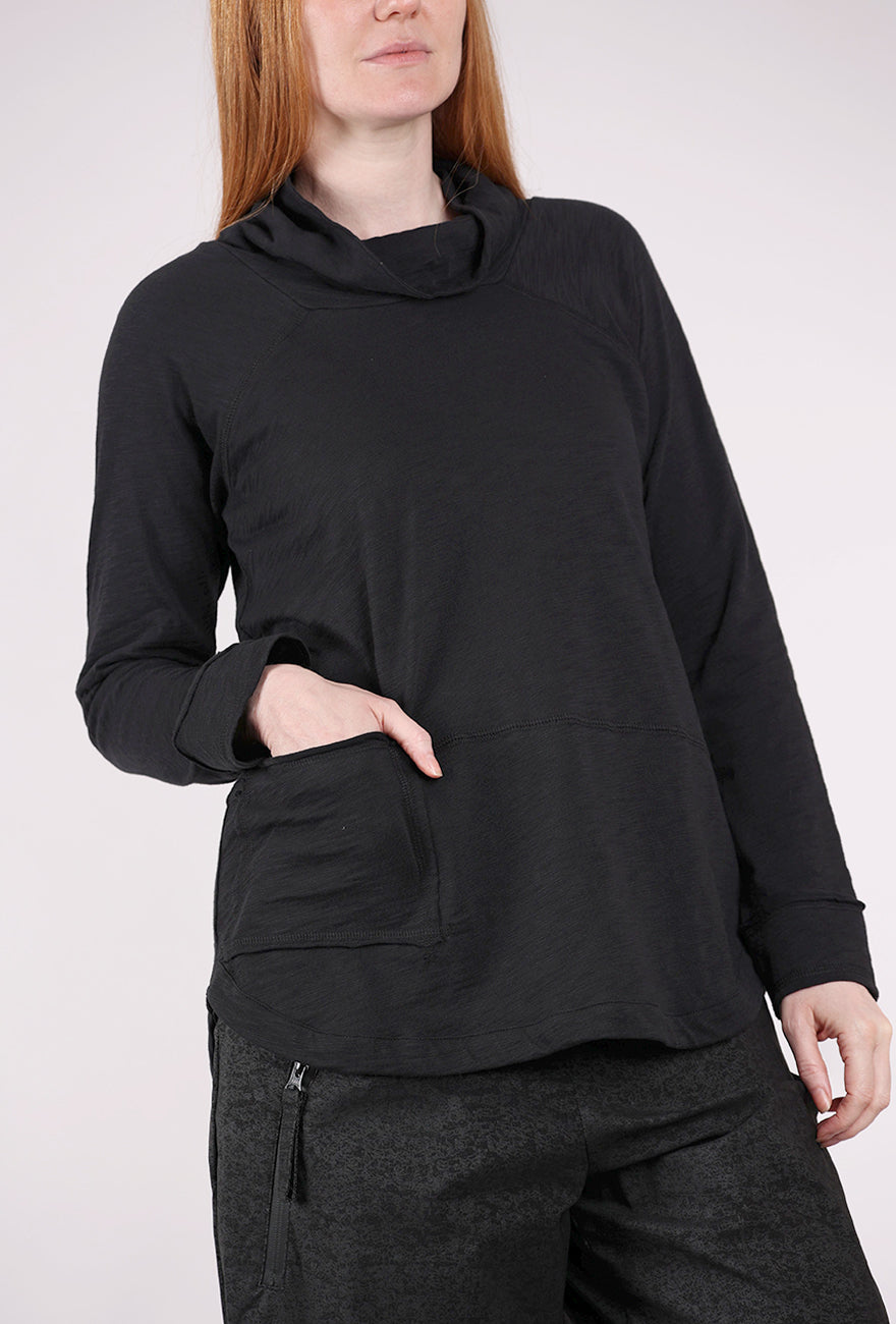 Escape by Habitat Weekend Cowl Tee, Black